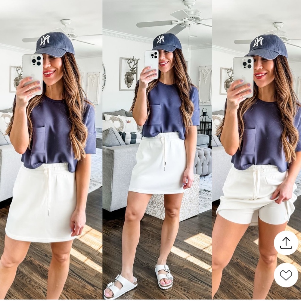 SPANX WHITE SKORT😎
